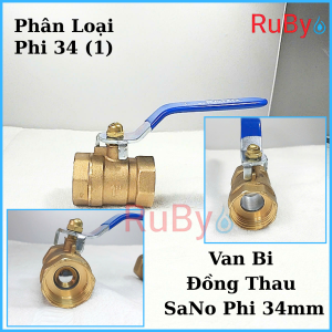 Van Bi Đồng Thau Tay Gạt – SANO – Khóa Nước Bằng Bi Xoay 90 Độ Khóa Mở Siêu Nhanh – Bền Chắc – Chống Rò Rỉ – Tay Gạt Êm