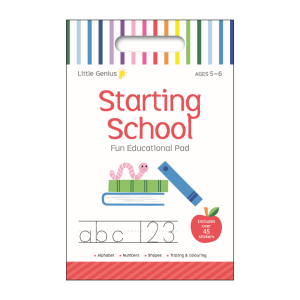 Little Genius Maths Fun Educational Book Pad With Stickers For Kids To Learn Basic Sums Measurement Shapes