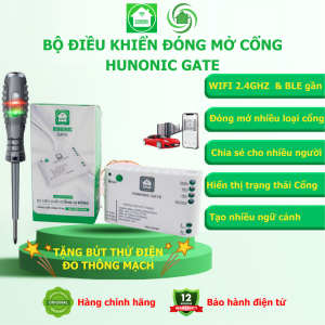 Bộ Điều Khiển Cổng Hunonic Gate Phiên Bản Mới - Điều Khiển Đóng Mở Cổng Tự Động Từ Xa Trên Điện Thoại