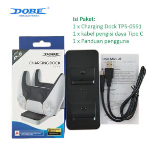 DOBE Dual Charging Dock Stick PS5 DualSense LED JoyStik Charger Station Carjer Playstation TP5 0591