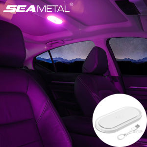 SEAMETAL LED Car Touch Light 5 Colors Roof Wireless Reading Lights USB Charge Auto Interior Atmosphere Lamp