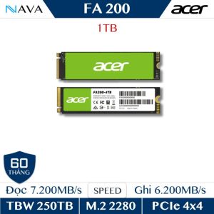 SSD Acer FA200 500GB NVMe Gen4 PCIe 4x4 M.2 2280 Bảo Hành 5 Năm