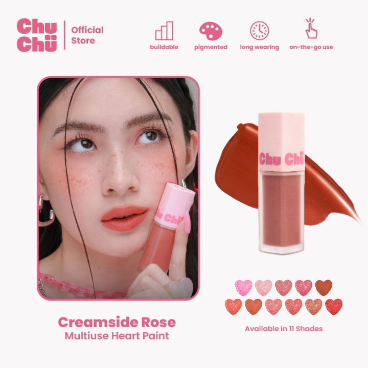 [New Shades] Chu Chu Beauty Heart Paint in Creamside Rose