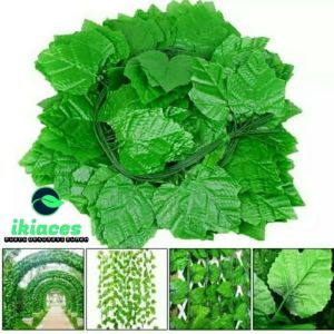 DAUN RAMBAT 12 PCS / 1 LUSIN DAUN JUNTAI DAUN PLASTIK DAUN ARTIFICIAL DAUN DEKORASI BUNGA PLASTIK TANAMAN ARTIFICIAL DEKORASI CAFE MURAH BAYAR DI TEMPAT