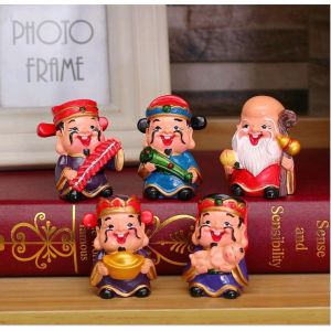 Bộ 5 tương thần  Tài PHÚC LỘC THỌ TÀI HỶ may mắn full box -   trang trí nhà cửa - tương thàn tài may mắn -