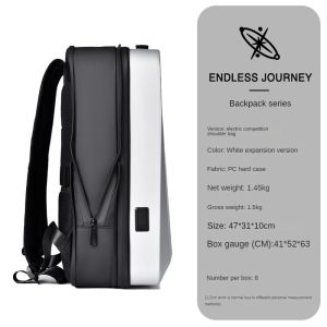 Endless Journey 7237 Tas Ransel Hardcase Gaming USB TSA Lock 15.6 Inch Laptop Bag Expandable