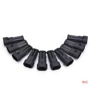 NIC 10 Kits 2 Pin Way Sealed Waterproof Electrical Wire Connector Plug Car Auto Sets