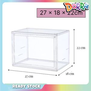 Transparent Storage Box Stackable Toy Storage Dustproof Box Display Box Acrylic Display Box Kotak Simpan