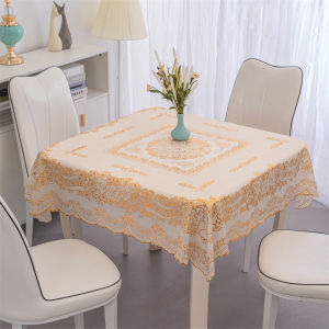 4/6/8/10 Seater Oval Tablecloth Table Waterproof Oil Resistant Gold Oval Table Cover Rectangle PVC High Qualit Table Linen