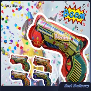 Glorystar 10 cái Confetti pháo poppers bơm hơi tự động Confetti chào pháo hoa súng cầm tay đồ chơi cho sinh nhật đám cưới