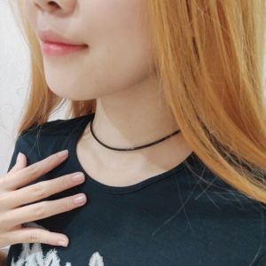 MYX Store Tali Kalung Polos Hitam Necklace Korea Polos Baby Choker Plain Korean Style Basic