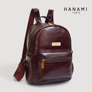 HANAMI Tas Ransel Wanita Kanea Kulit Merah TA1097R1 Kekinian Cantik Terbaru Fashion Korea