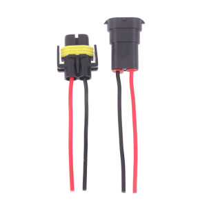 LEI ไฟตัดหมอกหัวหลอดไฟ1 2ชิ้น H9 H8 H11เต้าเสียบตัวเมีย-ปลั๊กอะแดปเตอร์เชื่อมต่อสายเคเบิล