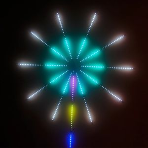 Smart Meteor Firework Light Bluetooth App Control Christmas Fireworks LED Strip Light with Remote For Wedding Room Decor