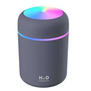 Portable Air Humidifier Aroma Diffuser RGB LED Light Cool Mist USB Rechargeable 300ml Humidifier for Home Car Bedroom Office