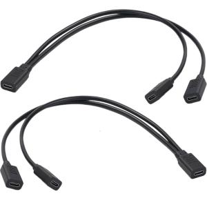 Usb C Splitter cáp sạc loại USB C Nam để đôi 2 loại USB C nữ Splitter Y dây cáp sạc cáp để sạc