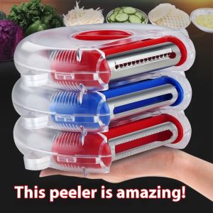 Đa-Chức Năng 3-Trong-1 Peeler Cho Nhà Bếp-Rau Quả Slicer Vắt Công Cụ