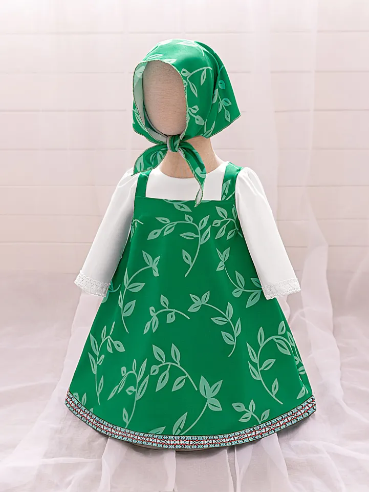 open lace back dress Amazon.com: Masha Bear Fancy Dress main image 0