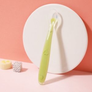Sendok Makan Bayi Bahan Silikon Lembut Peralatan Makan Bayi Bpa Free