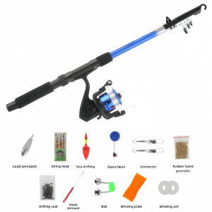 Sougayilang Fishing Rod 1.8m 6sections Fishing Reel 5.5:1 3bb Fishing Set For Fishing