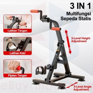 Sepeda Statis-Alat Terapi Stroke Kaki Dan Tangan Olahraga Gym Fitness / Sepeda Statis Fitness Exercises