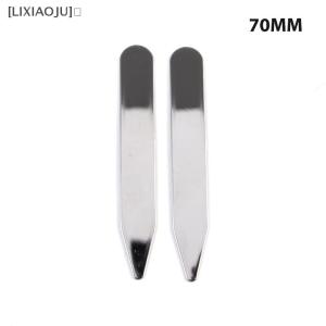 [LIXIAOJU] 2Pcs Stainless Steel Collar Stays Bones For Dress Shirt Business Party Jewelry
