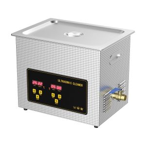 Ultrasonic Cleaner 10L with Timer Digital for Cleaning Jewelry Glasses Watch Dentures Small Parts Circuit Board Dental Instrument Commercial Ultrasound Clean Machine