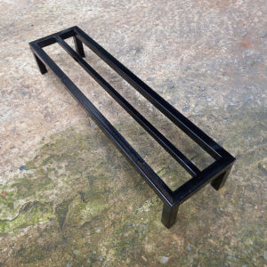 Kệ sắt 70cm x 15cm x (10...50)cm (DxRxC) thép hộp 16x16mm 1 nan phụ giá đỡ chậu hoa ngoài ban công để chậu cây cảnh