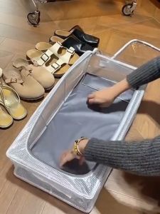 Large Capacity Foldable Undered Storage Bin with Sturdy Handle Storage Organizer for Bedding Clothes