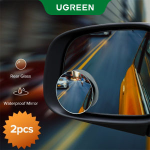 UGREEN 2PCS Car Mirror 360°HD Blind Sport Mirrior Wide Angle Round Convex Rearview Mirror Vehicle Parking Rimless Rear View Mirror