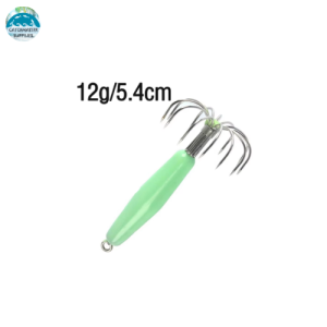 New High-Quality Stainless Steel Luminous Fishing Umbrella Hooks with 12 Teeth & Eight Claw Design for Squid/Bream