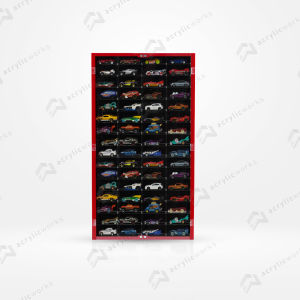 RAK HOTWHEELS ACRYLIC ISI 64 TANPA LOGO MODEL PORTRAIT SKALA 1:64