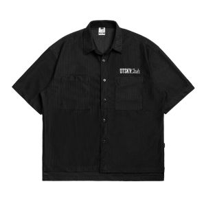 Otsky Kemeja Pendek Pria Corduroy Boxy Fit OTS Club X KBX01