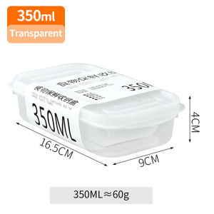Food Preservation Box Refrigerator Storage Box Portable Sealed Preservation Vegetable Fruit Boxes Transparent Food Meat Preservation Containers Kitchen Organize 350/700/800/1600ML Bekas Makanan Kotak Makanan