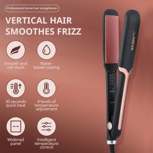 Hair Straightener Electric Splint 2-in-1 Curler Ceramic Flat Iron Widen Panel Negative Ion Hairdressing Styling Tools