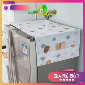 Tấm Phủ Tủ Lạnh Tấm Phủ Máy Giặt Tấm Che Lò Vi Sóng Vải Peva Chống Bụi Bẩn Chống Thấm Nước Có Túi Bên Hông
