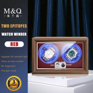 MELANCY Spot Goods 1/2/4/6 Slot Automatic Watch Winder Box with Mabuchi Moto Clock Cabinet Watch Storage Box