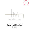 Kunci L / Hex Key / Allen Key 3mm. 