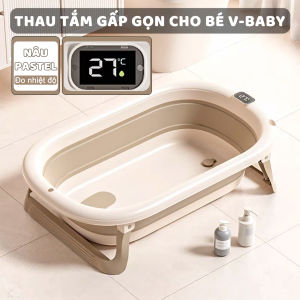 Thau Tắm Gấp Gọn Linh Hoạt Đa Năng Cho Bé V-Baby P01 - New 2024