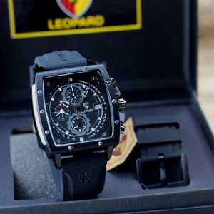 Jam tangan Pria Lopard 8829 tali karet free tali karet tanggal chronograp aktif analog sporty original