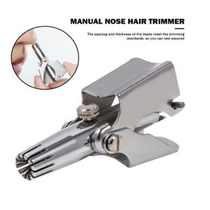 Alat Cukuran Hidung Praktis dengan Sikat Mini Pembersih Cukuran - Nose Hair Trimmer Dapat Dicuci
