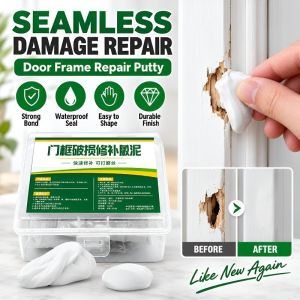 Quick Dry Door Frame Repair Putty Wood Filler Easy Application Multipurpose Wood Crack Filling Paste for Interior Doors Furniture Edges Household DIY Maintenance