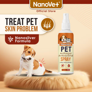 Nanovet® Pet Antifungal and Antibacterial Spray for Cat and Dog