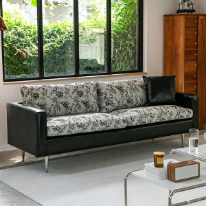 Sofa Set Living Room Sofabed Nordic Sofa Sofa 3 Seater Sofabed Italian Style Apartment Living Room Leisure Black Leather Art 沙发