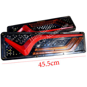 2 đèn hậu led 24V chính háng chống nướcđộ bền cao dễ lắp đặt đèn lái sau xe tảiđầu kéo 3D led đuổi Audi đủ chức năng gắn xe tải