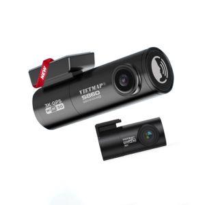 Camera Hành Trình VIETMAP KC01 Ver 2.0 Cảnh Báo Giao Thông Bằng Giọng Nói Ghi Hình Trước Sau (bảo hành 12th)