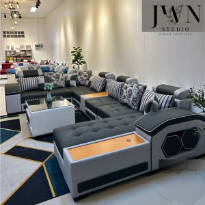 โซฟารับแขก โซฟาโมเดิร์น มีไลฟ์สไตล์ มาพร้อมลำโพงในเพิ่มอรรถรสในการดูหนัง ฟังเพลง