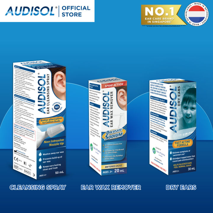 Audisol Ear Wax Remover/Cleansing Spray/Dry Ear Lazada Singapore