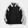 Áo Sweater Polo Nỉ Nam Nữ Dài Tay Unisex Tay Phối Viền Khóa Kéo Cổ Thời Trang Yodi TOP NAM 278V2. 