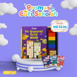 ⚡ READY STOCK ⚡MOMMYHANA MY FINGERPRINT BOOK | BUKU KANAK KANAK | THUMBPRINT | KIDS TOYS